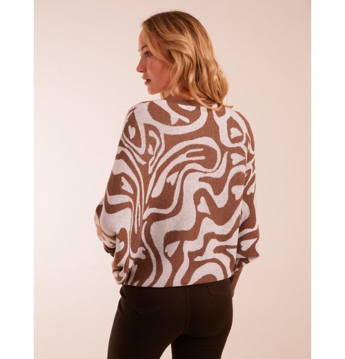 Geometric Swirl Batwing Jumper Geometric Swirl Batwing Jumper