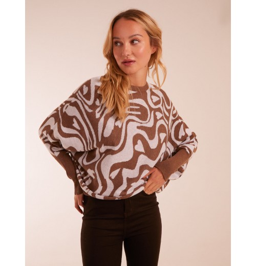 Geometric Swirl Batwing Jumper Geometric Swirl Batwing Jumper